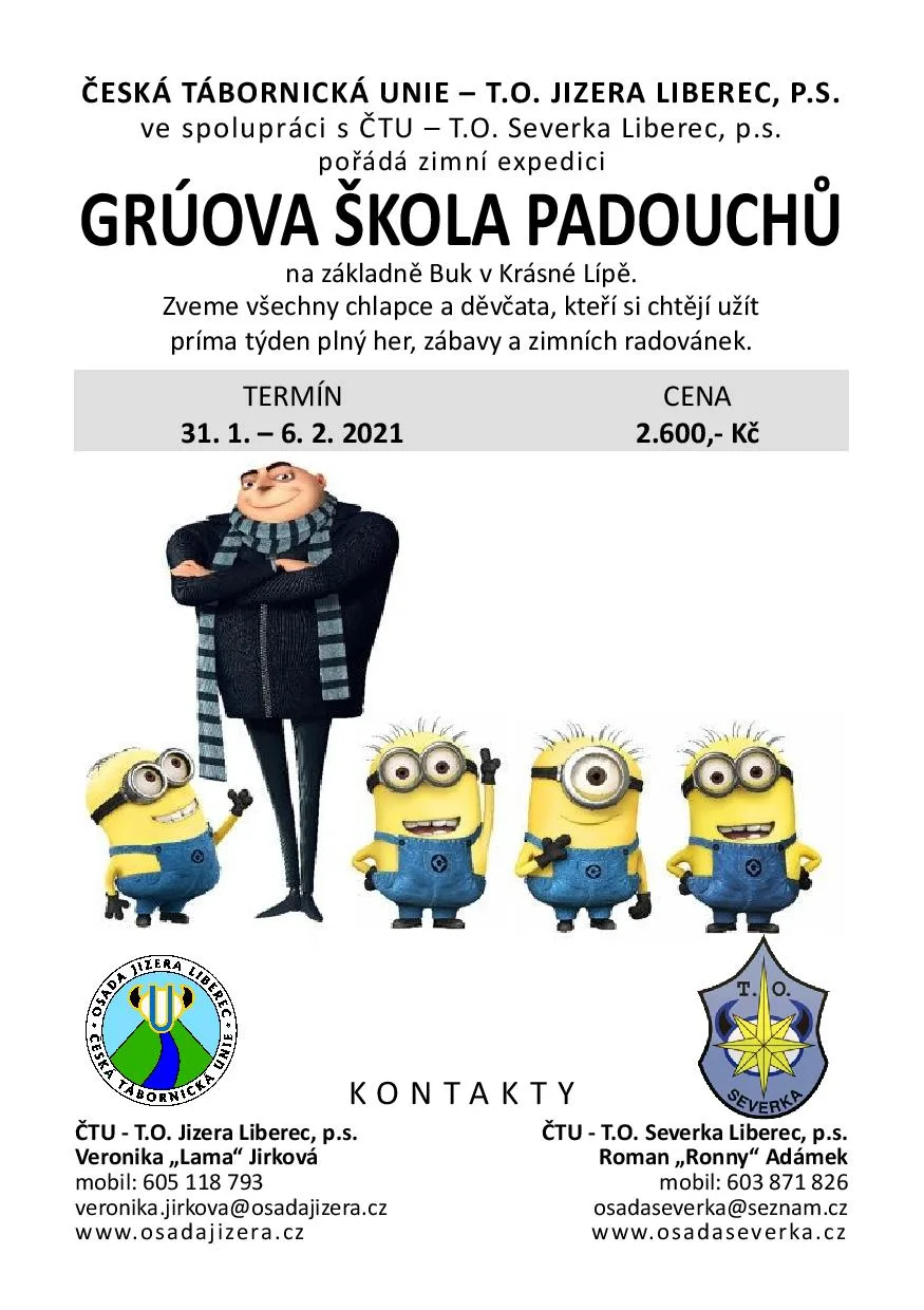 Zimní tábor 31.1-6.2.2021
