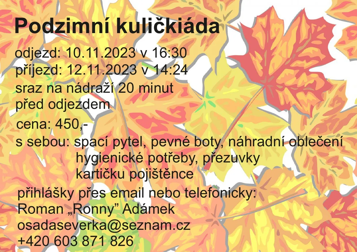 Podzimní kuličkiáda (10.11. – 12.11.2023)