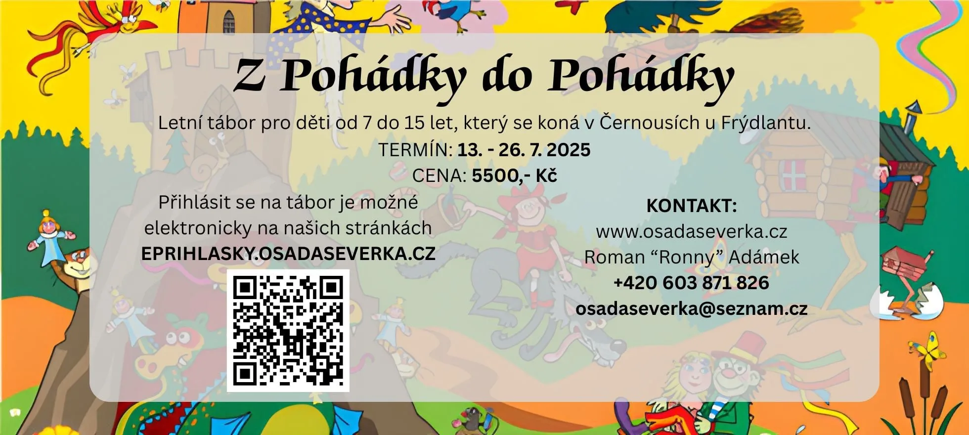 Letní tábor 2025 – Z pohádky do pohádky