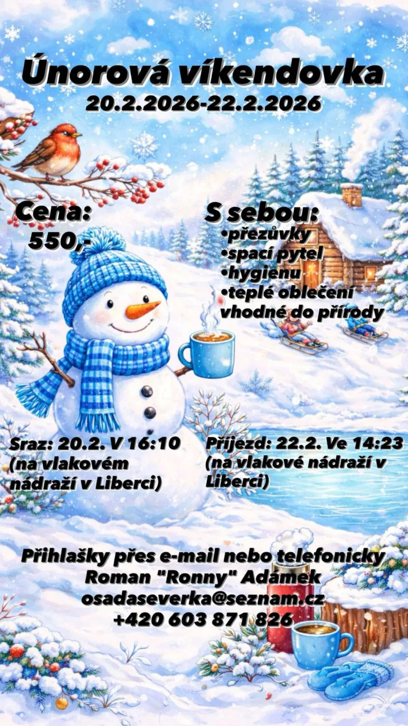 Únorová víkendovka 2026